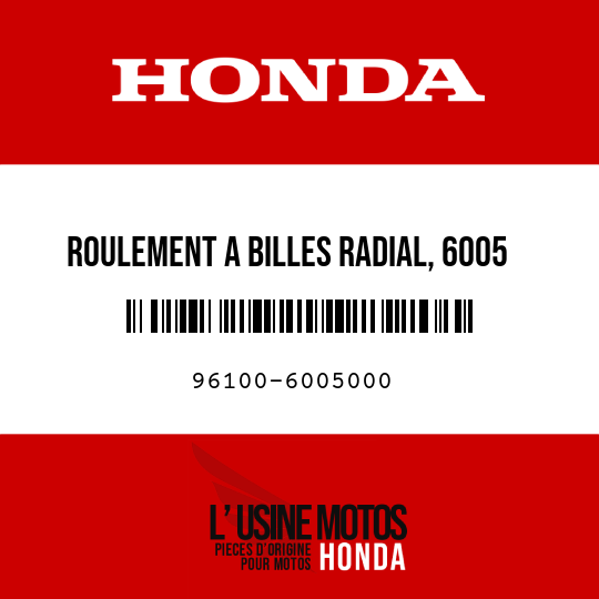 image de 96100-6005000 ROULEMENT A BILLES RADIAL, 6005