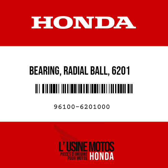 image de 96100-6201000 BEARING, RADIAL BALL, 6201