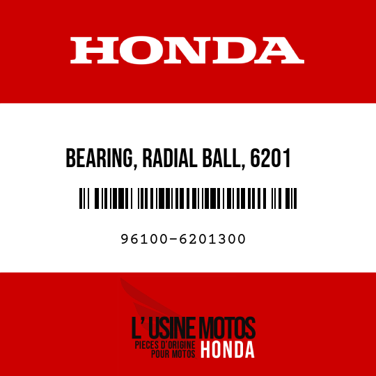 image de 96100-6201300 BEARING, RADIAL BALL, 6201
