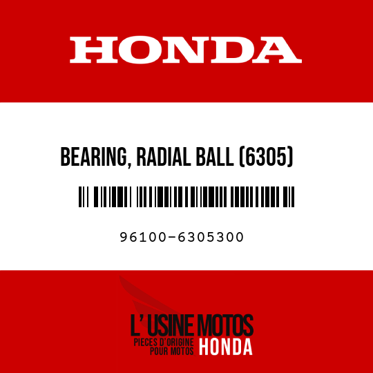 image de 96100-6305300 BEARING, RADIAL BALL (6305)