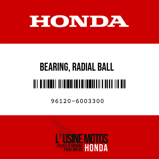 image de 96120-6003300 BEARING, RADIAL BALL