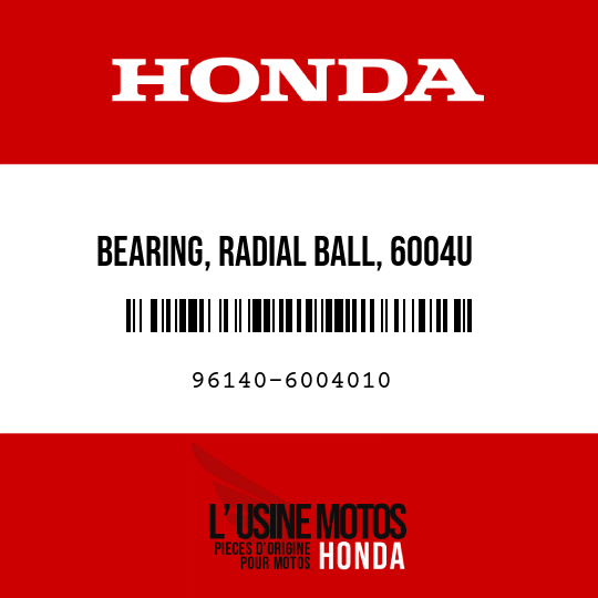image de 96140-6004010 BEARING, RADIAL BALL, 6004U