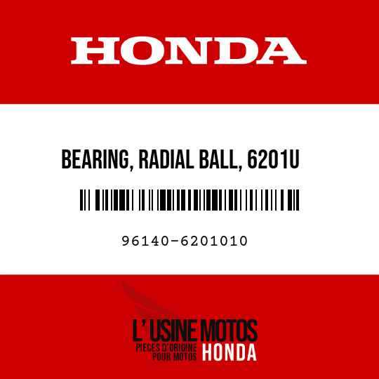 image de 96140-6201010 BEARING, RADIAL BALL, 6201U