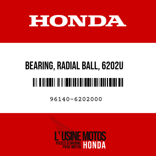 image de 96140-6202000 BEARING, RADIAL BALL, 6202U