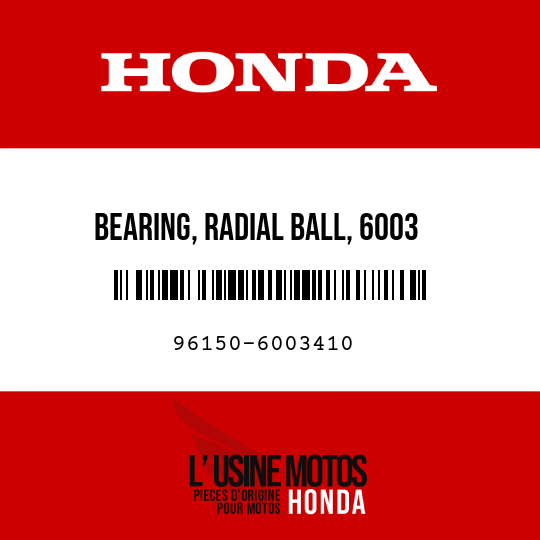 image de 96150-6003410 BEARING, RADIAL BALL, 6003