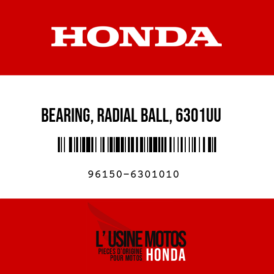 image de 96150-6301010 BEARING, RADIAL BALL, 6301UU