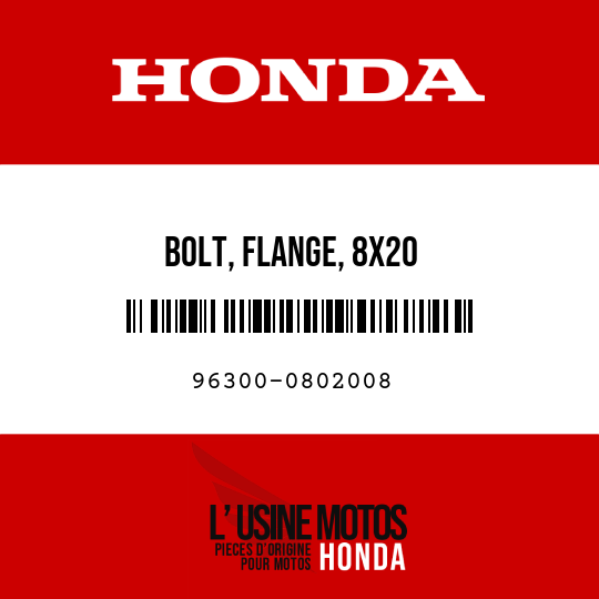 image de 96300-0802008 BOLT, FLANGE, 8X20