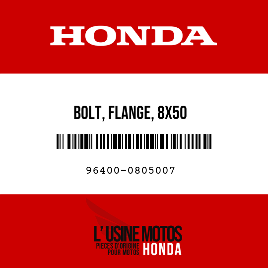 image de 96400-0805007 BOLT, FLANGE, 8X50
