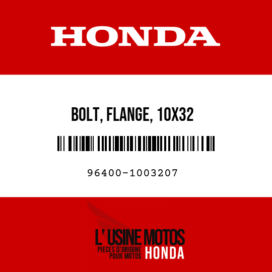 image de 96400-1003207 BOLT, FLANGE, 10X32