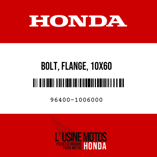 image de 96400-1006000 BOLT, FLANGE, 10X60