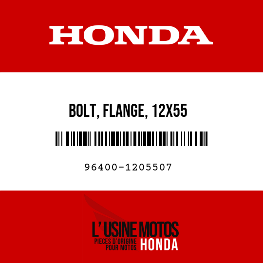 image de 96400-1205507 BOLT, FLANGE, 12X55