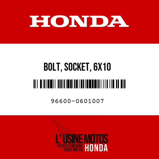 image de 96600-0601007 BOLT, SOCKET, 6X10