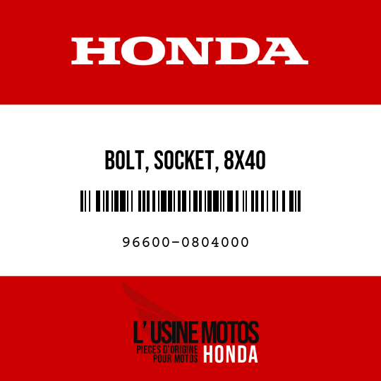 image de 96600-0804000 BOLT, SOCKET, 8X40