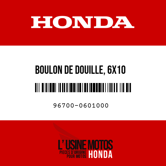 image de 96700-0601000 BOULON DE DOUILLE, 6X10