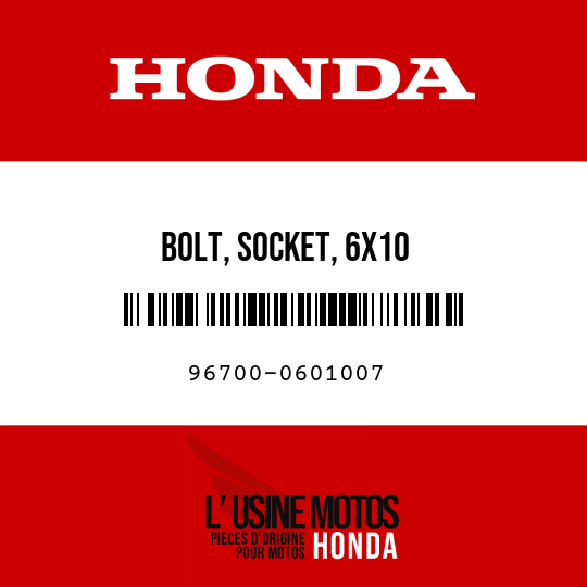 image de 96700-0601007 BOLT, SOCKET, 6X10