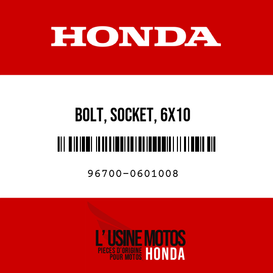 image de 96700-0601008 BOLT, SOCKET, 6X10