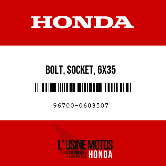 image de 96700-0603507 BOLT, SOCKET, 6X35