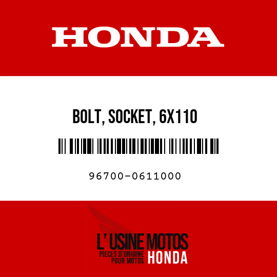 image de 96700-0611000 BOLT, SOCKET, 6X110