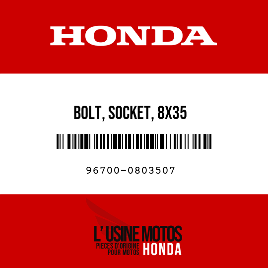 image de 96700-0803507 BOLT, SOCKET, 8X35