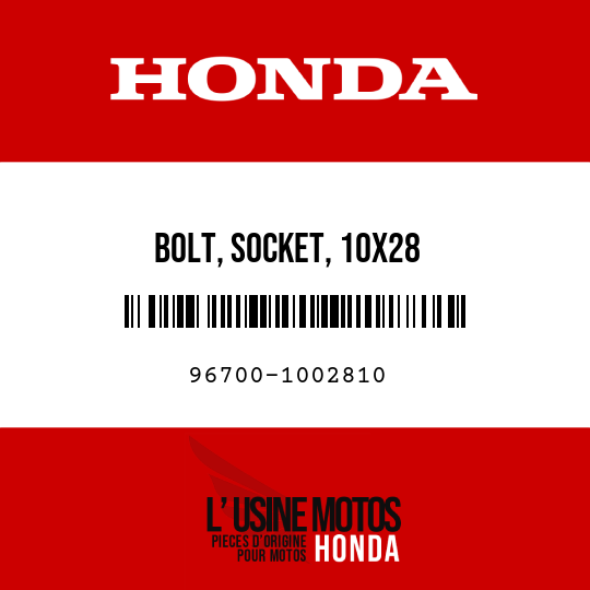 image de 96700-1002810 BOLT, SOCKET, 10X28