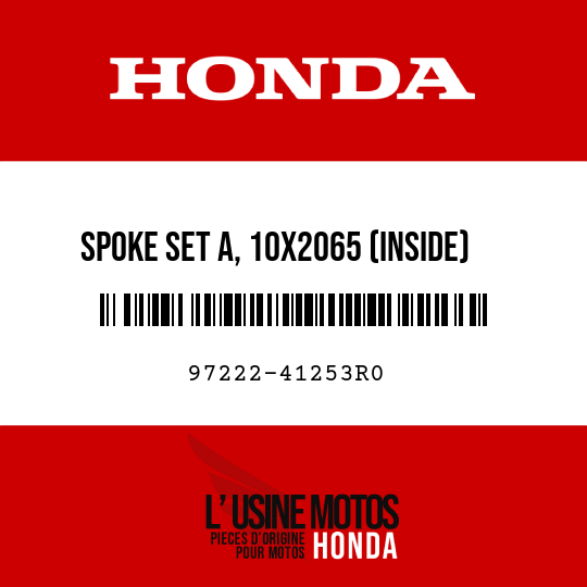 image de 97222-41253R0 SPOKE SET A, 10X2065 (INSIDE)