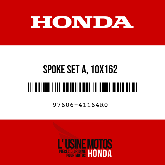 image de 97606-41164R0 SPOKE SET A, 10X162