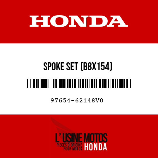 image de 97654-62148V0 SPOKE SET (B8X154)
