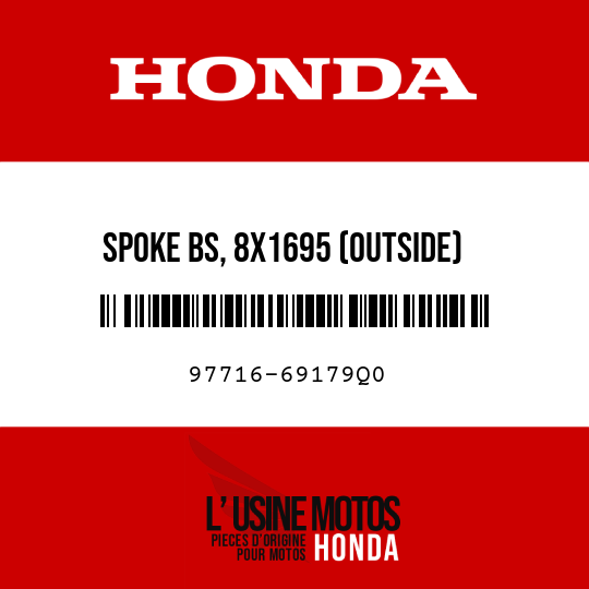 image de 97716-69179Q0 SPOKE BS, 8X1695 (OUTSIDE)