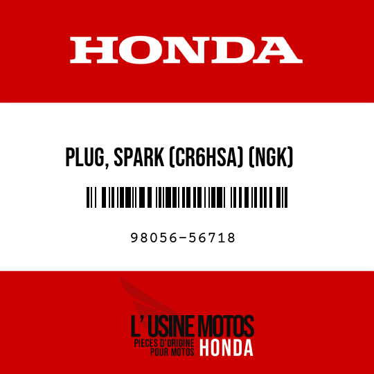 image de 98056-56718 PLUG, SPARK (CR6HSA) (NGK)