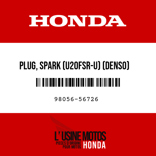 image de 98056-56726 PLUG, SPARK (U20FSR-U) (DENSO)