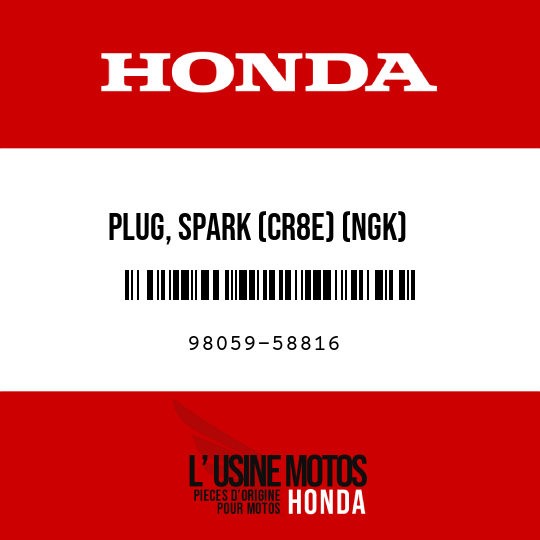 image de 98059-58816 PLUG, SPARK (CR8E) (NGK)