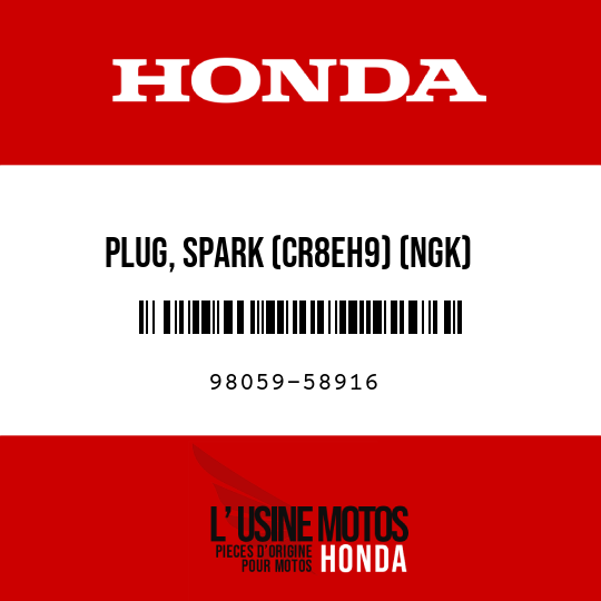 image de 98059-58916 PLUG, SPARK (CR8EH9) (NGK)