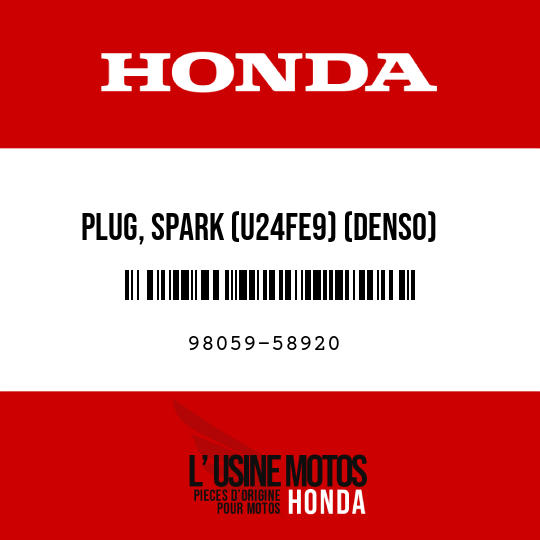 image de 98059-58920 PLUG, SPARK (U24FE9) (DENSO)