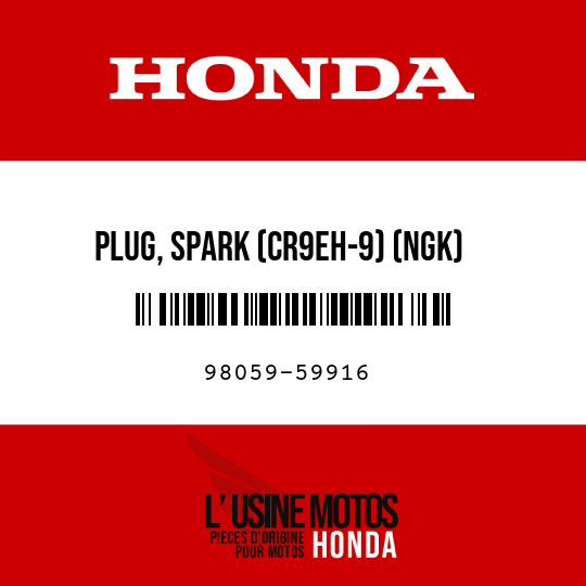 image de 98059-59916 PLUG, SPARK (CR9EH-9) (NGK)