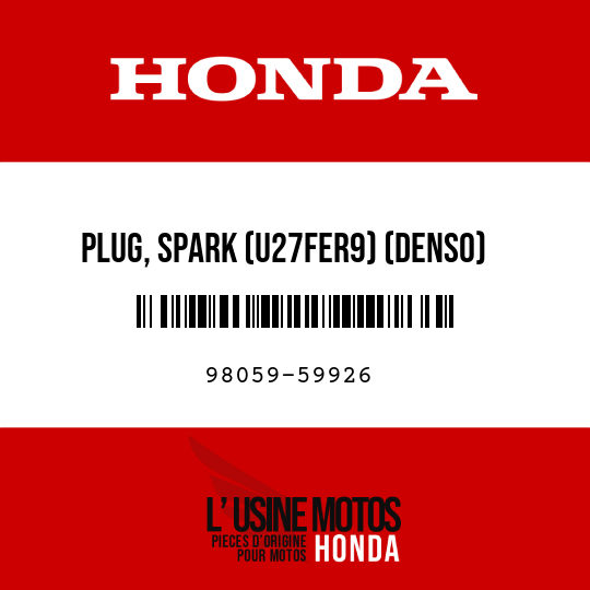 image de 98059-59926 PLUG, SPARK (U27FER9) (DENSO)
