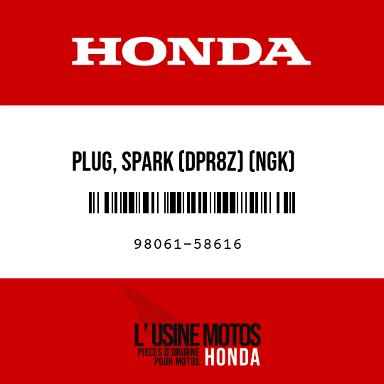 image de 98061-58616 PLUG, SPARK (DPR8Z) (NGK)