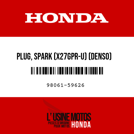 image de 98061-59626 PLUG, SPARK (X27GPR-U) (DENSO)