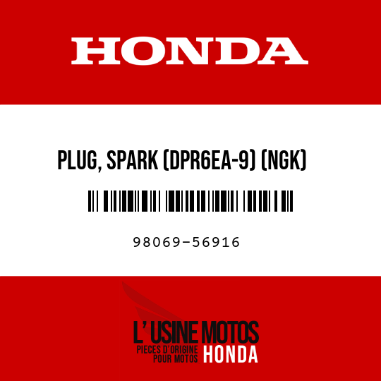 image de 98069-56916 PLUG, SPARK (DPR6EA-9) (NGK)