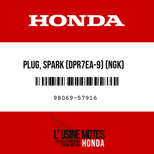 image de 98069-57916 PLUG, SPARK (DPR7EA-9) (NGK)