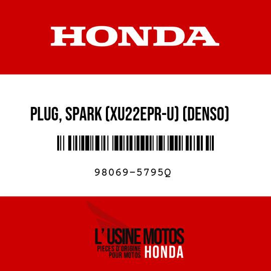 image de 98069-5795Q PLUG, SPARK (XU22EPR-U) (DENSO)