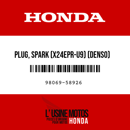 image de 98069-58926 PLUG, SPARK (X24EPR-U9) (DENSO)