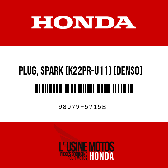 image de 98079-5715E PLUG, SPARK (K22PR-U11) (DENSO)
