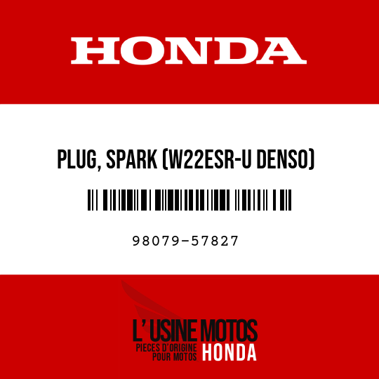 image de 98079-57827 PLUG, SPARK (W22ESR-U DENSO)