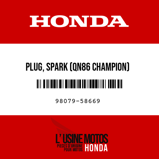 image de 98079-58669 PLUG, SPARK (QN86 CHAMPION)