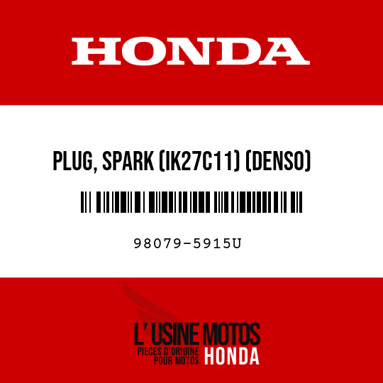 image de 98079-5915U PLUG, SPARK (IK27C11) (DENSO)