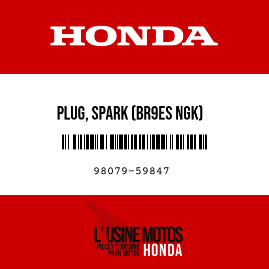 image de 98079-59847 PLUG, SPARK (BR9ES NGK)