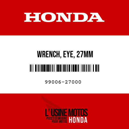 image de 99006-27000 WRENCH, EYE, 27MM