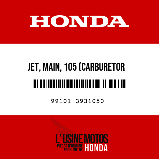image de 99101-3931050 JET, MAIN, 105 (CARBURETOR NO2&amp3)