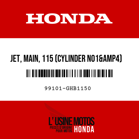 image de 99101-GHB1150 JET, MAIN, 115 (CYLINDER NO1&amp4)
