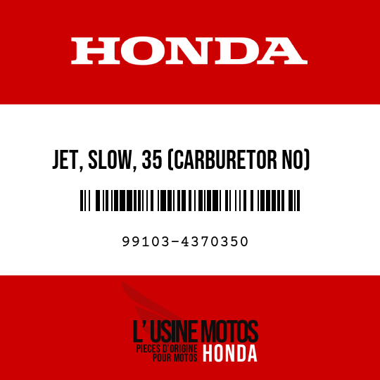 image de 99103-4370350 JET, SLOW, 35 (CARBURETOR NO)